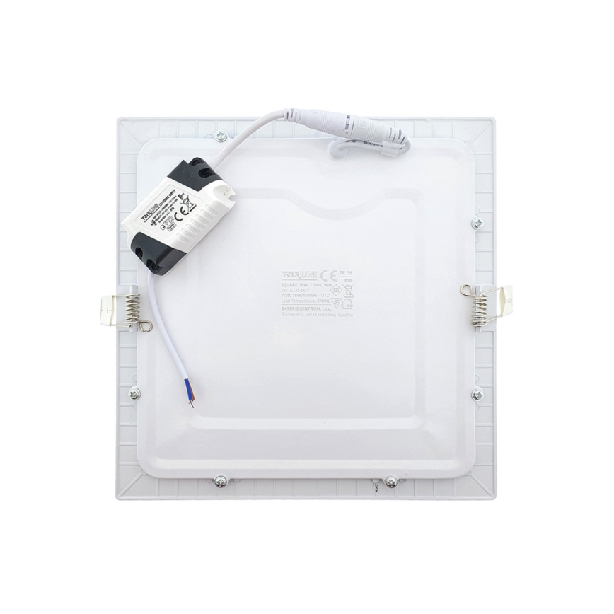 LED ugradno svetlo SQUARE LED/18W/230V 2700K 22x22 cm bela