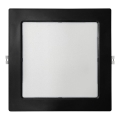 LED ugradno svetlo SQUARE LED/18W/230V 4000K 22x22 cm crno