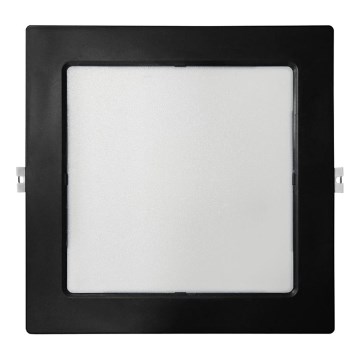LED ugradno svetlo SQUARE LED/18W/230V 4000K 22x22 cm crno