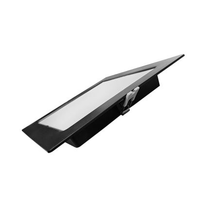 LED ugradno svetlo SQUARE LED/18W/230V 4000K 22x22 cm crno