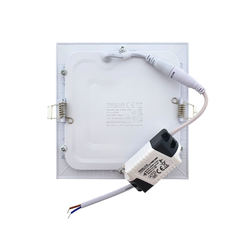 LED ugradno svetlo SQUARE LED/9W/230V 2700K