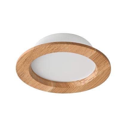 LED ugradno svetlo WOODY SPOT LED/12,5W/230V 3000K hrast prečnik 16 cm