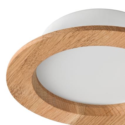 LED ugradno svetlo WOODY SPOT LED/12,5W/230V 3000K hrast prečnik 16 cm