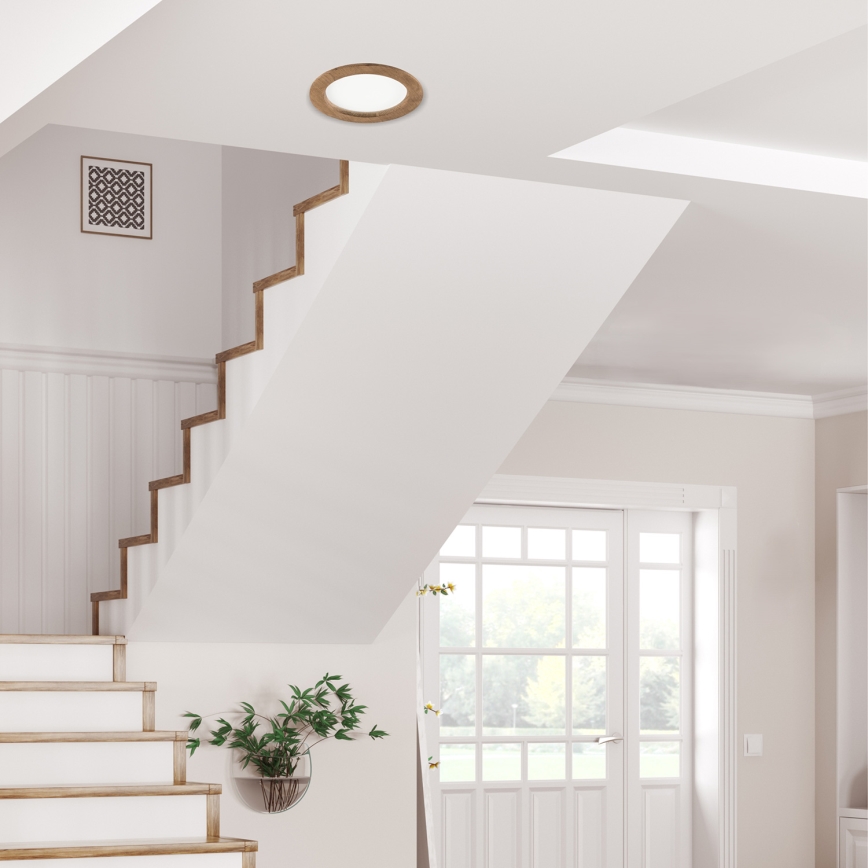 LED ugradno svetlo WOODY SPOT LED/16,5W/230V 4000K orah preč. 18,5 cm