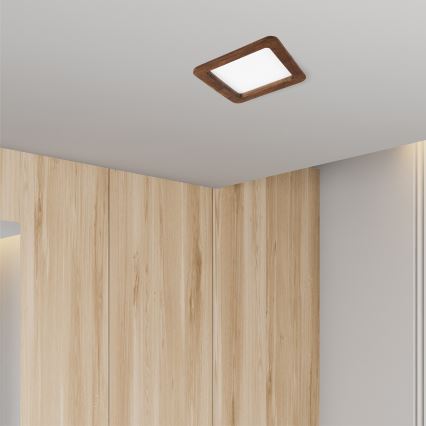 LED ugradno svetlo WOODY SPOT LED/17W/230V 3000K trešnja 18,5x18,5 cm