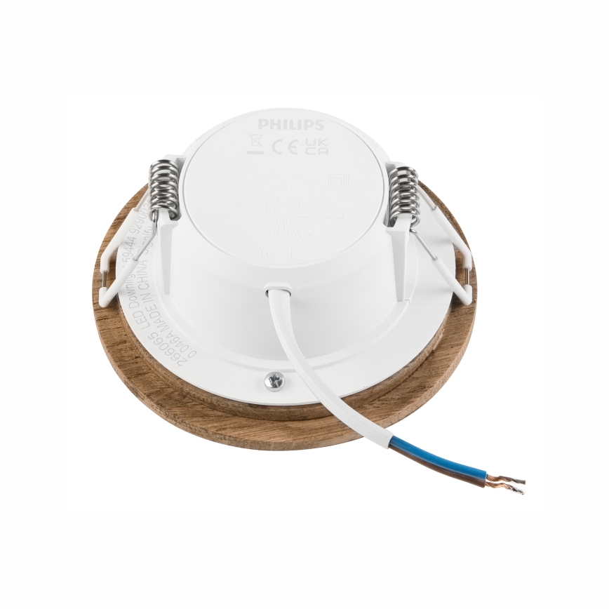 LED ugradno svetlo WOODY SPOT LED/5,5W/230V 4000K orah prečnik 10 cm