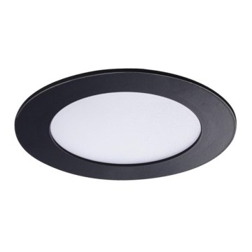 LED ugradno svetlo za kupatilo ROUNDA LED/6W/230V IP44 crno, prečnik 12 cm
