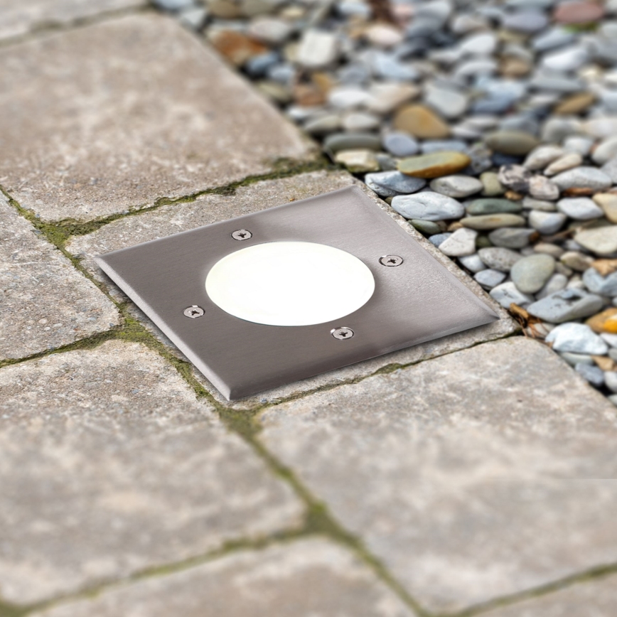 LED ukopno svetlo MIVO LED/3W/230V 12x12 cm IP67 mat hrom