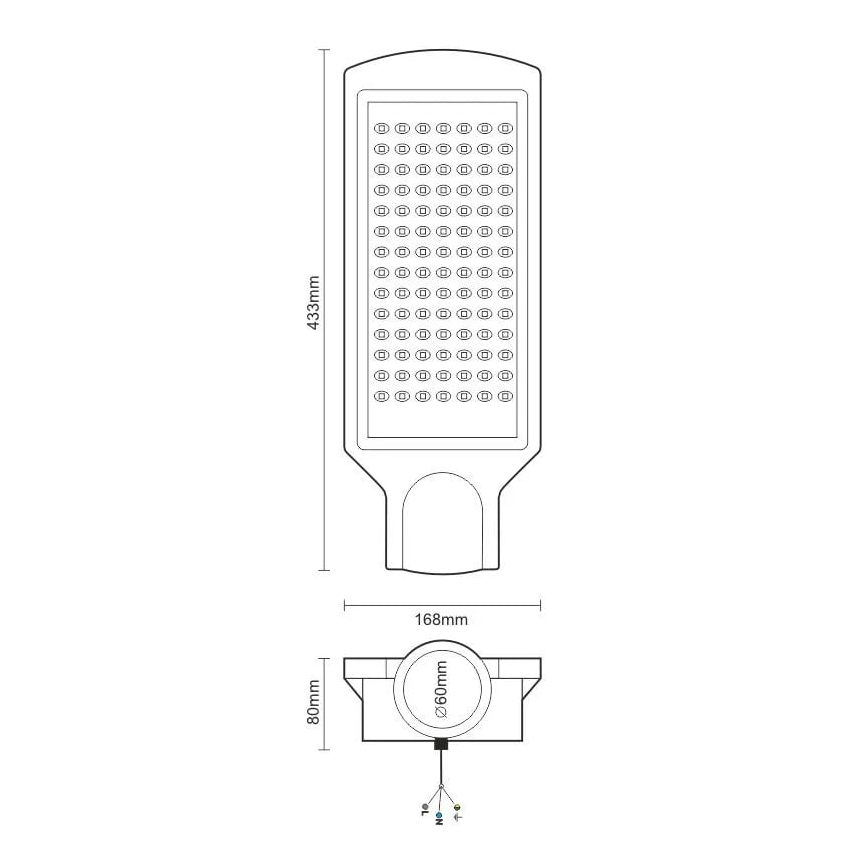 LED ulična lampa LED/100W/170-400V IP65