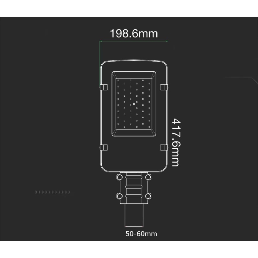 LED ulična lampa sa SAMSUNG čipom, 30W/230V, 4000K, IP65