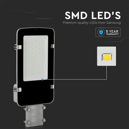 LED ulična lampa sa SAMSUNG čipom, 30W, 230V, 6400K, IP65