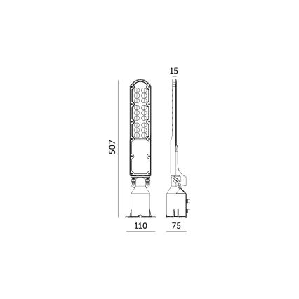LED ulična lampa sa senzorom sumraka CYOTO LED/50W/230V IP65 4000K