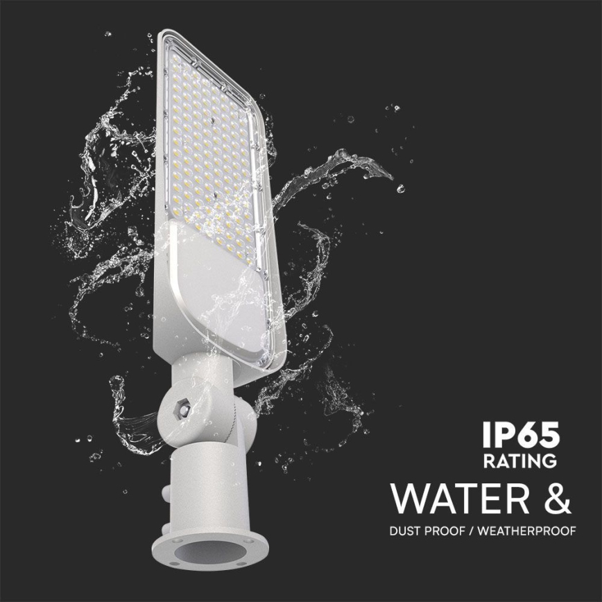 LED ulična lampa sa senzorom sumraka SAMSUNG čip LED/100W/230V 4000K IP65 siva