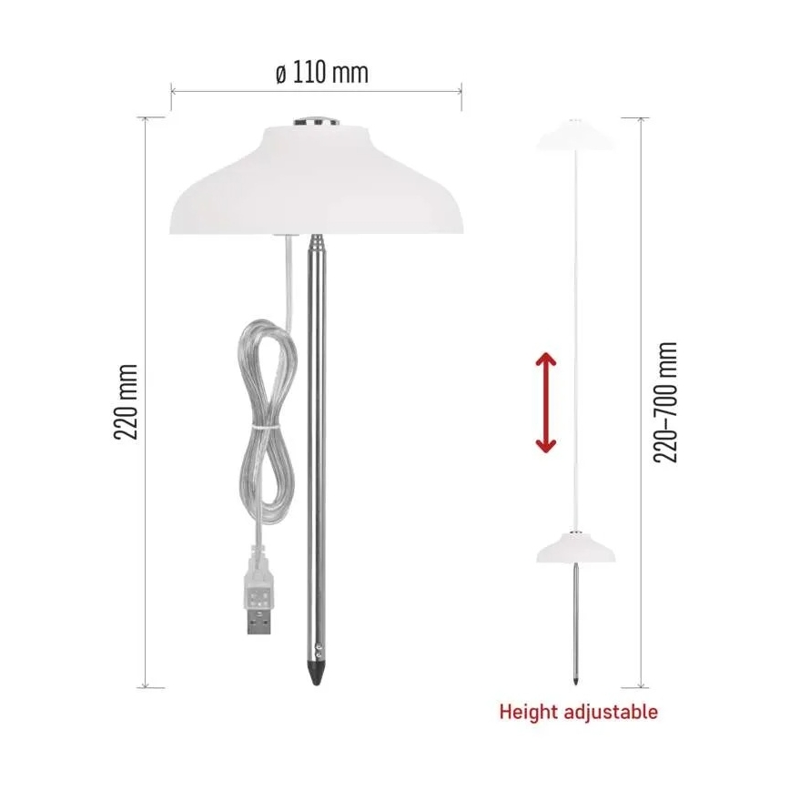LED unutrašnja lampa za uzgoj biljaka GROW LED/5W/5V