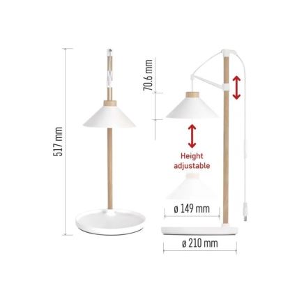 LED unutrašnja lampa za uzgoj biljaka GROW LED/7W/5V