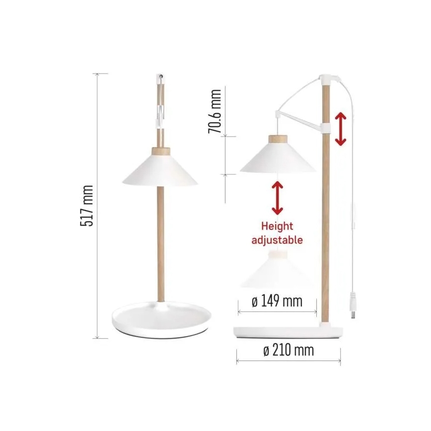 LED unutrašnja lampa za uzgoj biljaka GROW LED/7W/5V