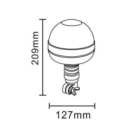 LED upozoravajući majak LED/12-24V IP66