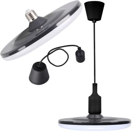 LED viseća svetiljka KIKI 1xE27/15W/230V crna