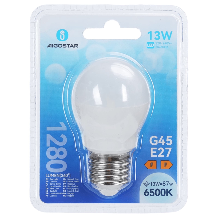 LED Žarulja G45 E27/13W/230V 6500K - Aigostar