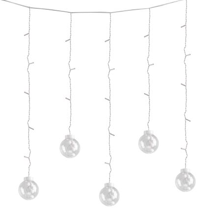 LED zavesa WISH BALLS 108xLED/8 funkcija 4,5 m topla bela