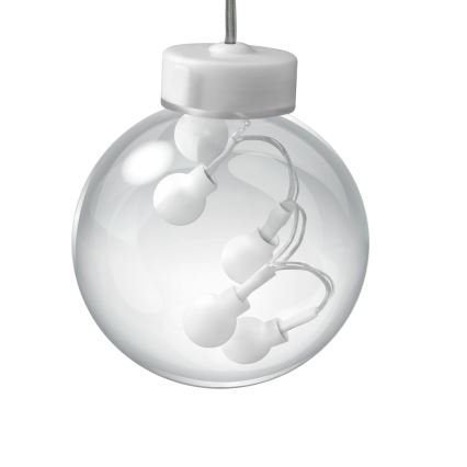 LED zavesa WISH BALLS 108xLED/8 funkcija 4,5 m topla bela