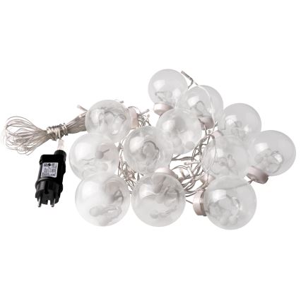 LED zavesa WISH BALLS 108xLED/8 funkcija 4,5 m topla bela