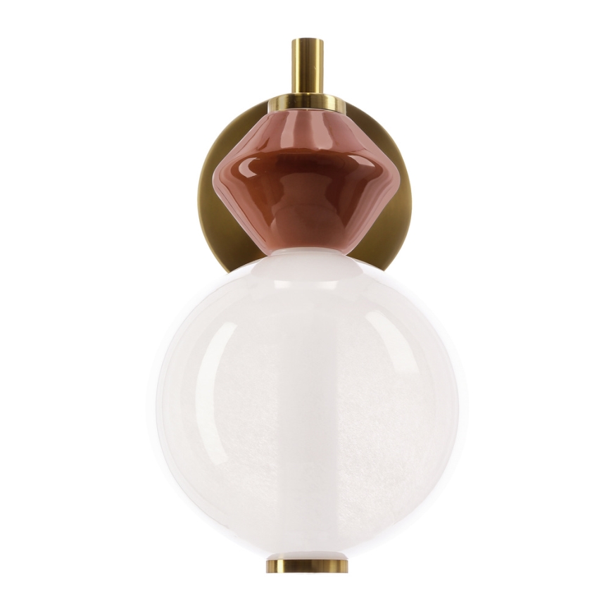 LED zidna lampa FLORES LED/7W/230V zlatna/braon