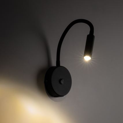 LED zidna lampa sa USB portom LAGOS 1xG9/3W/5V 4000K crna