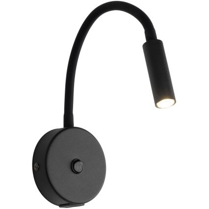 LED zidna lampa sa USB portom LAGOS 1xG9/3W/5V 4000K crna