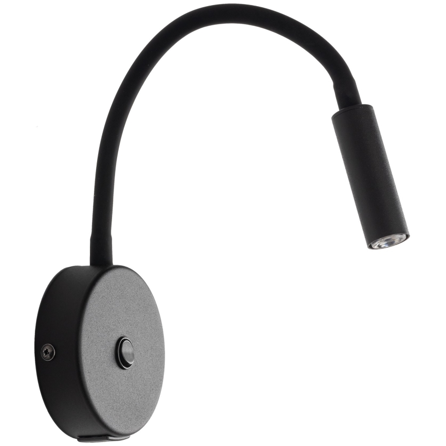 LED zidna lampa sa USB portom LAGOS 1xG9/3W/5V 4000K crna