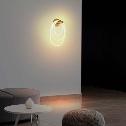 LED zidna lampa LED/37W/230V 3000K zlatna