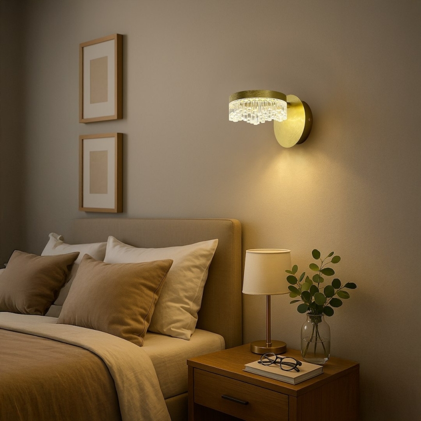 LED zidna lampa LED/4W/230V zlatna