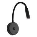LED zidna lampa sa USB portom LAGOS 1xG9/3W/5V 4000K crna
