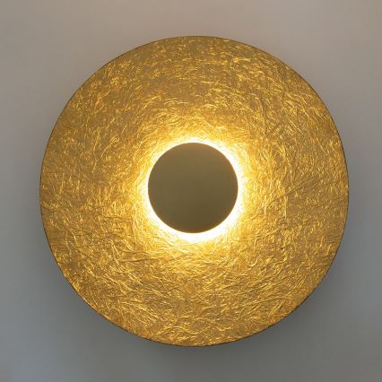 LED zidna lampa SOLE, LED/16W/230V, prečnika 65 cm, zlatna