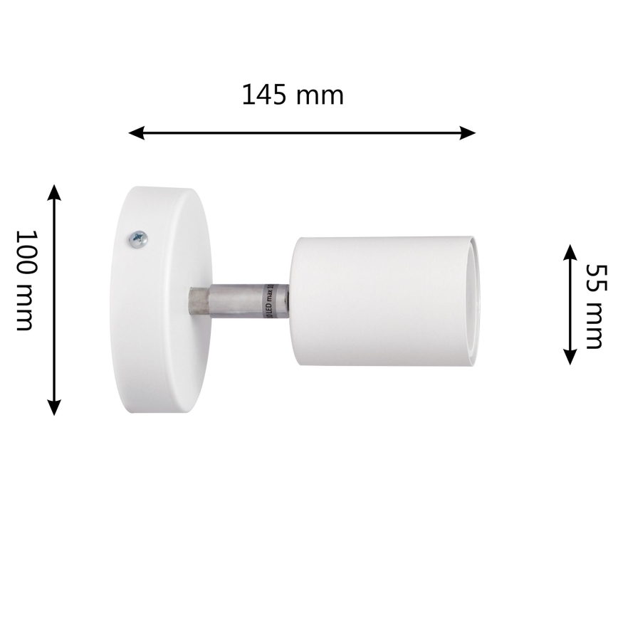 LED zidna reflektorska lampa TUNE 1xGU10/4,8W/230V bela