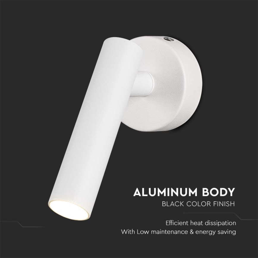 LED zidna spot lampa LED/2W/230V 4000K bela