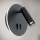 LED zidna spot svetiljka LENNY LED/6W/230V + LED/3W crna