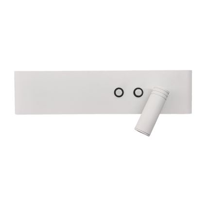 LED zidna spot svetiljka RESORT LED/10W/230V + LED/3W, bela, desna