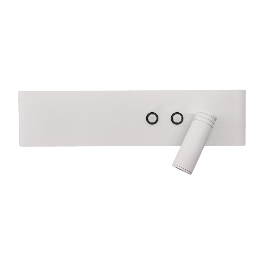 LED zidna spot svetiljka RESORT LED/10W/230V + LED/3W, bela, desna