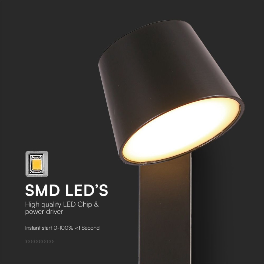 LED zidna spot svetiljka sa USB portom LED/8W/230V 3000K