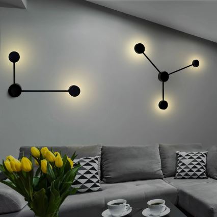 LED zidna svetiljka JOY 3xGX53/6W/230V crna