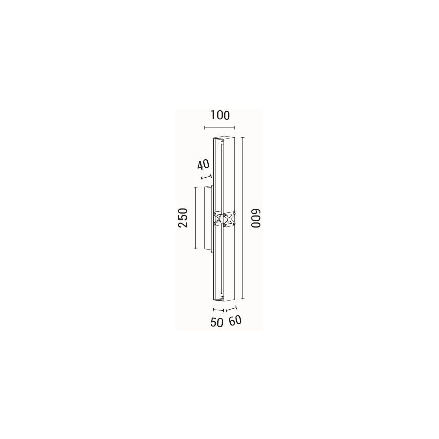 LED zidna svetiljka LUIS LED/13W/230V 3000K