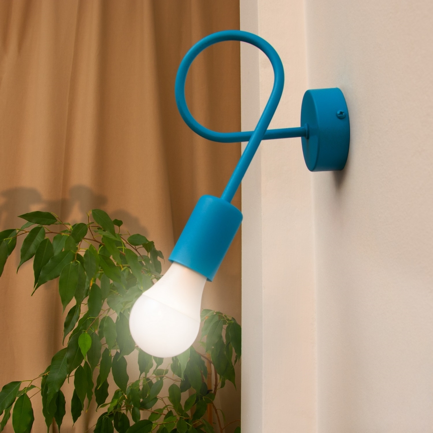 LED zidna svetiljka OXFORD 1xE27/15W/230V plava
