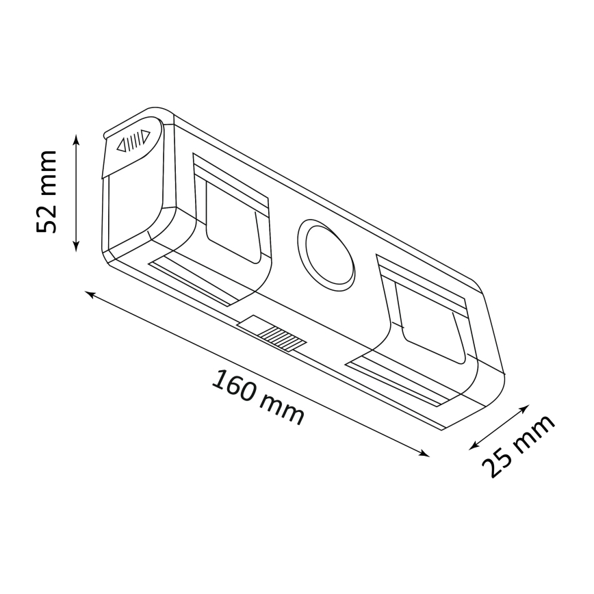 LED zidna svetiljka sa senzorom LED/3xAA/4,5V