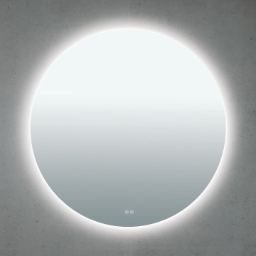 LED zidno ogledalo za kupatilo sa grejanjem i pozadinskim osvetljenjem FOCUS LED/30W/230V 3000/4200/6000K prečnik 100 cm IP44