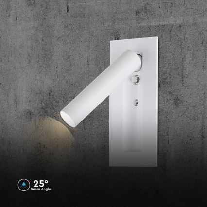 LED zidno reflektorsko svetlo LED/2W/230V 3000K belo