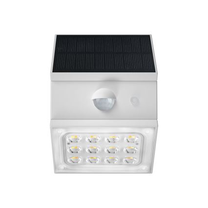 LED solarno zidno svetlo sa senzorom LED/2,5W/3,7V 3000/4000/6000K IP65 1200 mAh bela