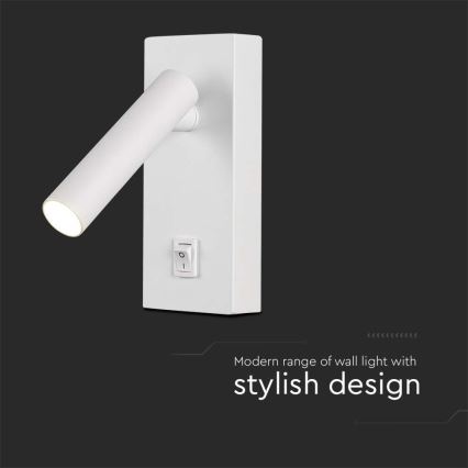 LED zidno spot svetlo LED/2W/230V 4000K bela