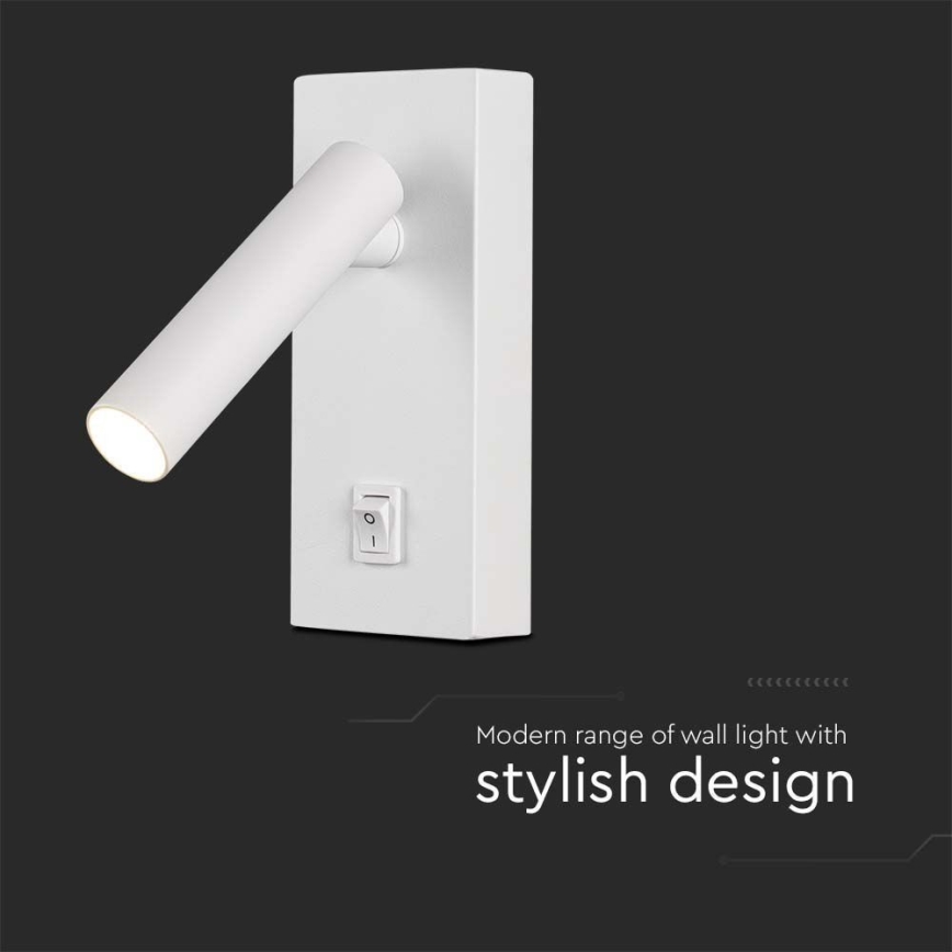 LED zidno spot svetlo LED/2W/230V 4000K bela