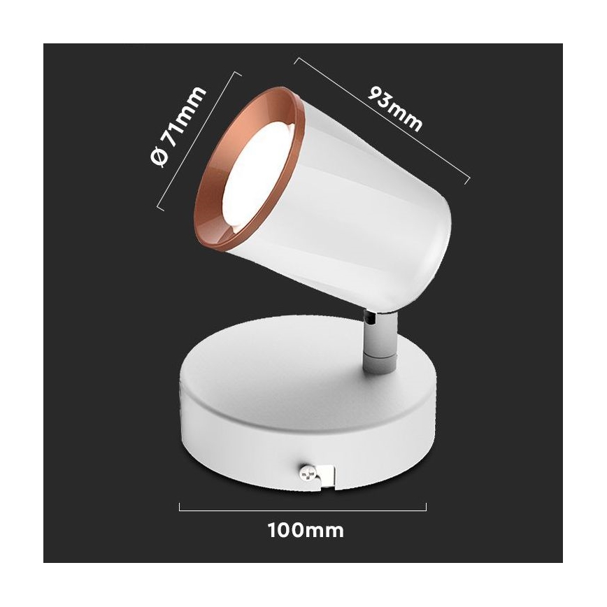 LED zidno spot svetlo LED/5W/230V 4000K bela